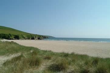 This is the closest beach, gorgeous Par Sands.