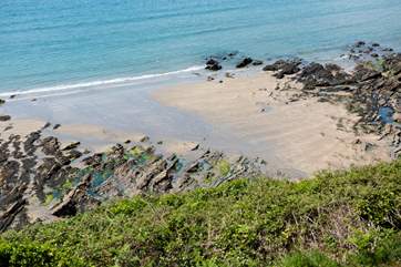 At low tide, there is a 3 mile stretch of golden sand.