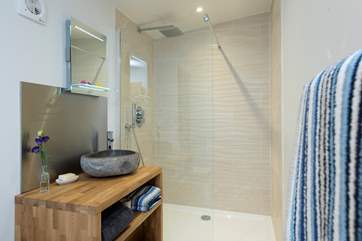 The shower-room is really spacious.