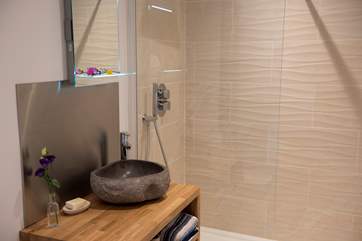 A hot shower awaits after a day exploring the coast path.
