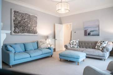 Comfy feather-filled sofas, the essential ingredient for quality family time.