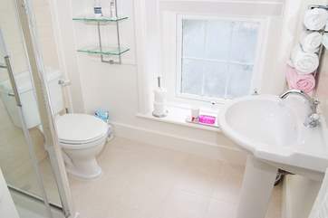 The shower-room is on the first floor close to both bedrooms.