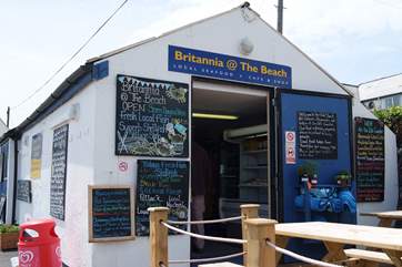 Stop for a snack! Britannia @ the Beach is a treat.