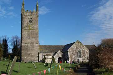 The pretty church at Mawgan.