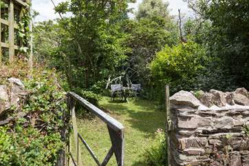 A sheltered private garden.