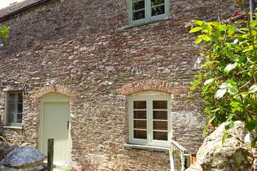 The exterior of this pretty barn.