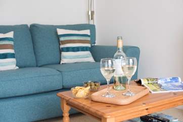 Relax with a glass of wine...you're on holiday!