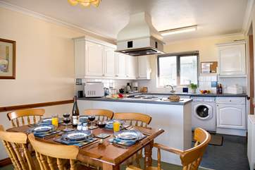 The kitchen diner is a very sociable space