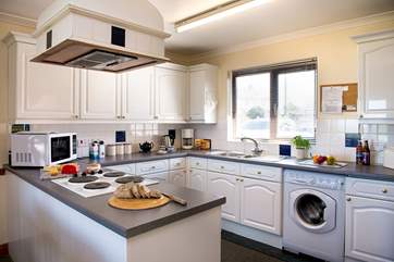 The kitchen is well equipped and has all you need to cook up some great holiday culinary delights