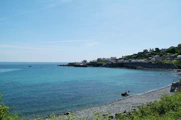 Looking across towards the harbour from the far end of the village.