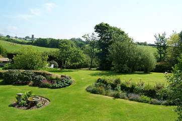 The view from the sitting-room and dining-area.