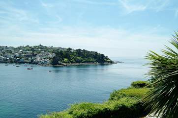 A view from Polruan over to Fowey.