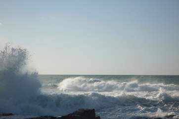 A rough afternoon at Godrevy Point.